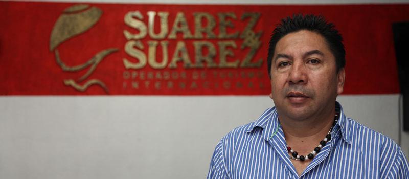 Lizardo Suárez es el gerente propietario de este emprendimiento familiar que nació en Santo Domingo de los Tsáchilas, hace unos 16 años. Ha potencializado el turismo rural. Foto: Juan Carlos Pérez / Líderes.