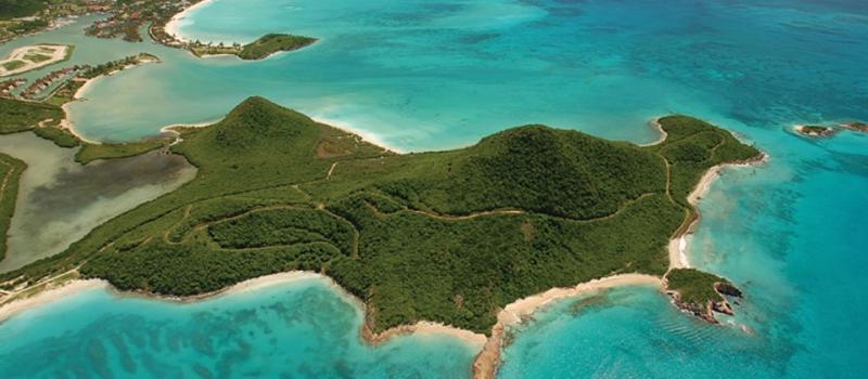 Lugar donde se construirá el proyecto Pearns Point en Antigua y Barbuda (isla ubicada en el caribe Centroamericano). Captura sitio web pearns-point-antigua.com
