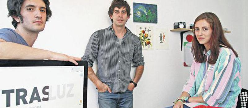 Pedro Orellana, Martín Guerrero y Begonia Izquierdo, en sus oficinas. Foto: Diego Pallero / Líderes