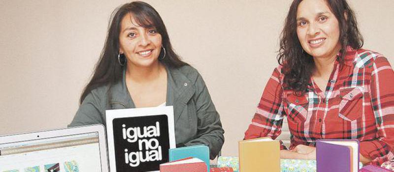 Grace Pozo  y Soledad Villagómez son dos de las tres socias de Igual No Igual. Foto: María Isabel Valarezo / LÍDERES