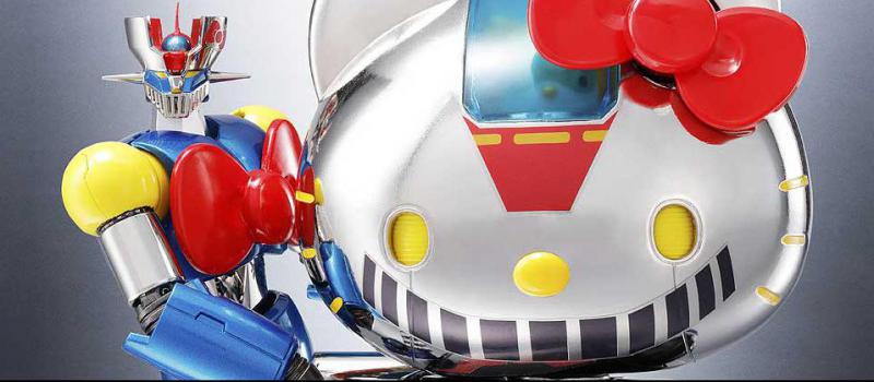 Bandai sacará en mayo del 2016 un nuevo modelo de Hello Kitty basado en el robot Mazinger Z, en el que adopta sus colores y su diseño. Foto: EFE