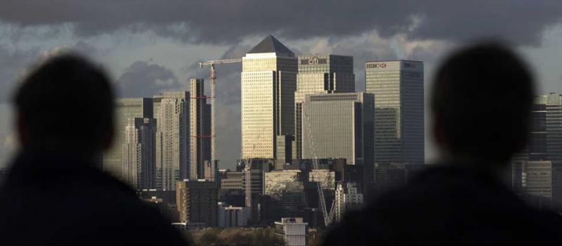 Canary Wharf tiene 34 edificios de oficinas y 65.000 m2 de espacio comercial. Foto: AFP.