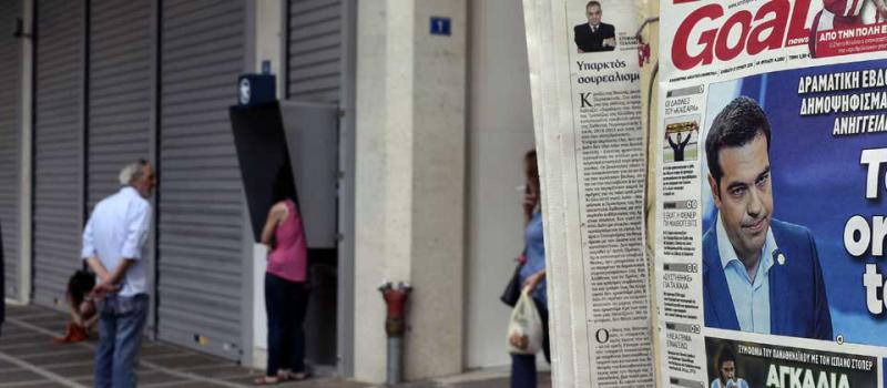 El primer ministro griego, Alexis Tsipras, llamó a consulta popular a Grecia tras el ultimátum de la Eurozona. Foto: AFP