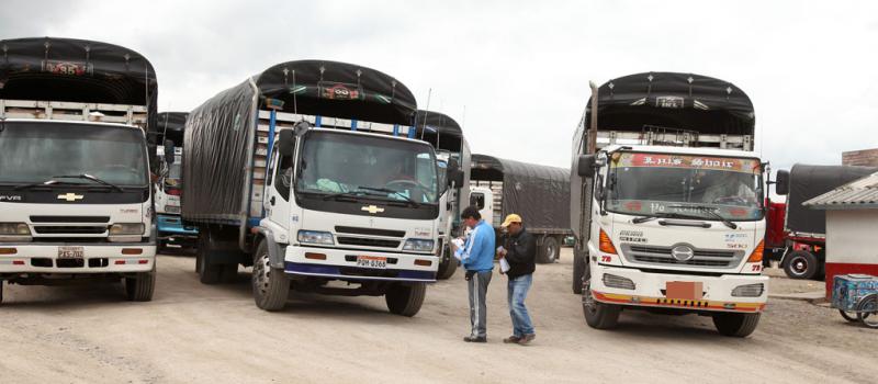 Los transportistas organizados que prestan servicio de transporte y logística en Carchi tendrán acceso exclusivo para la contratación pública.  Foto: LÍDERES.