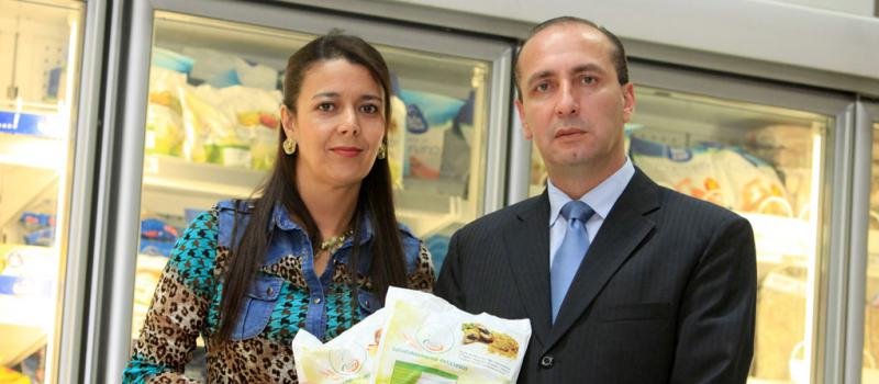 Priscila Martínez y Fernando Moscoso lideran esta empresa que comercializa menús, ensaladas, lomos, etc. Fotos: Xavier Caivinagua / LÍDERES.