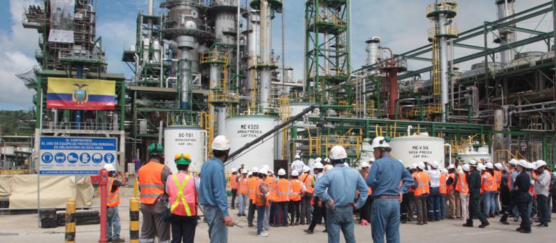 En diciembre del 2015 fueron inauguradas las obras de repotenciación de la Refinería Esmeraldas. Foto: Archivo/ LÍDERES