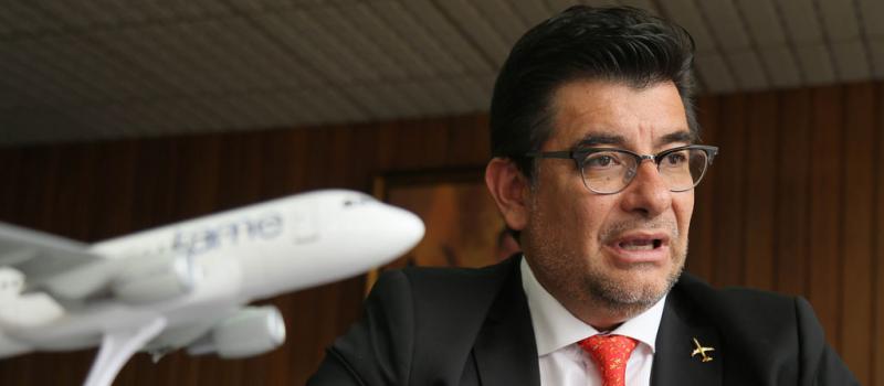 Patricio Chávez es gerente de la aerolínea estatal Tame. Foto: Diego Pallero / LÍDERES