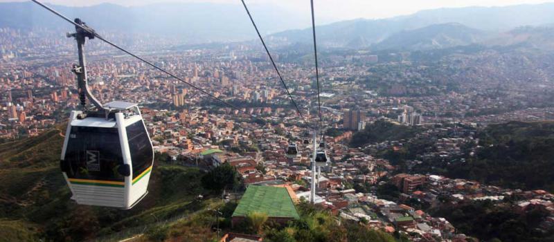 La oferta turistica de Medellín incluye su sistema de transporte integrado, Metro, Metrocable -una especie de teleférico- y tranvía. Foto: Archivo / LÍDERES