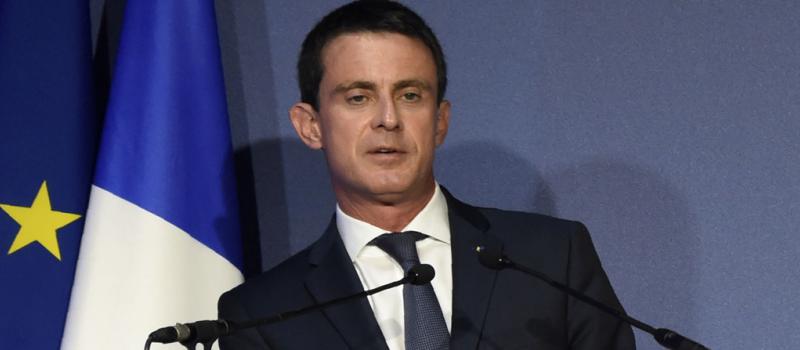 El primer ministro francés Manuel Valls, pronunció un discurso durante el foro 'Paris Europlace' financiera, que promueve Finanzas de Francia, hoy 6 de julio de 2016 en París. Foto: AFP