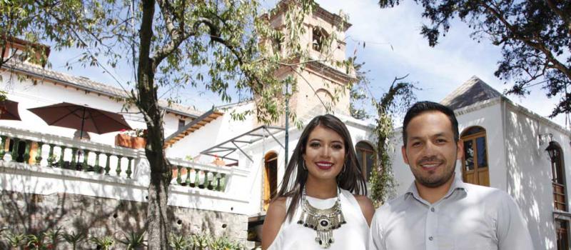 Sofía Beltrán y Fausto Caballero están a cargo de posicionar a Los Milagros como centro cultural en Quito. Foto: Galo Paguay / LÍDERES