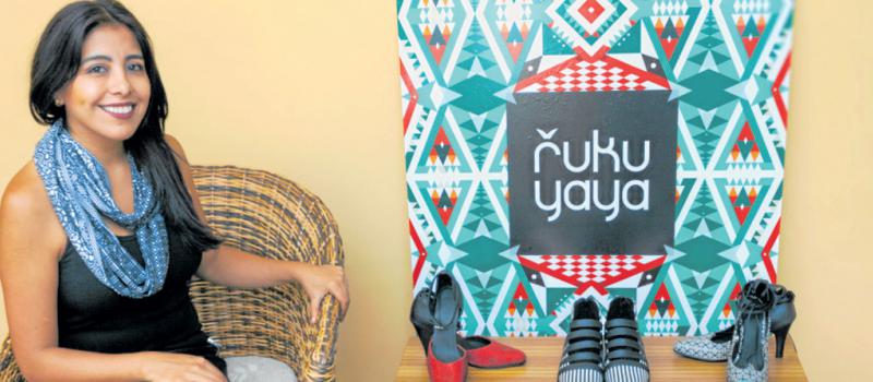 Vanessa Zúñiga le da forma a las figuras visuales de las culturas Cañari o Valdivia con su marca de ropa. Foto: cortesía Rukuyaya