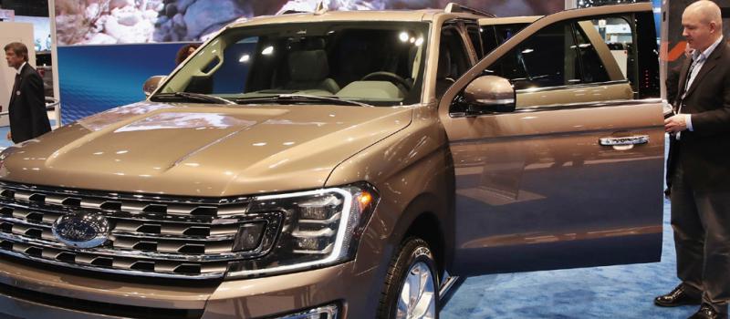 Ford presentó el modelo de expedition para el 2018. Foto: AFP