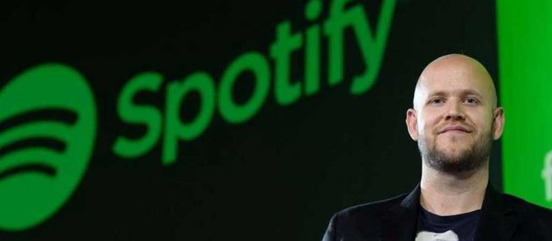 El presidente y director ejecutivo de Spotify, Daniel Ek, aseguró que la alianza se asienta en el "mutuo amor por la música". Foto: Bloomberg