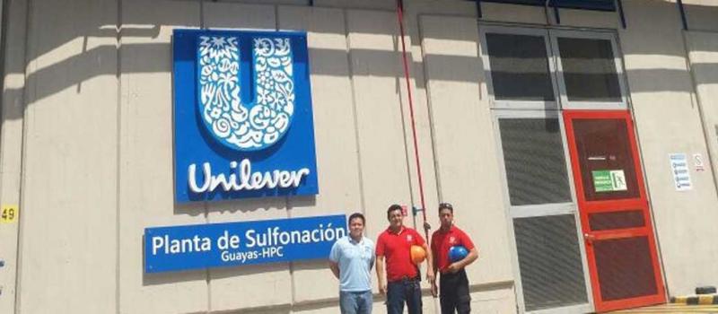 La planta para procesar materia prima de los detergentes es una de las inversiones más recientes en Ecuador. Foto: cortesía Unilever