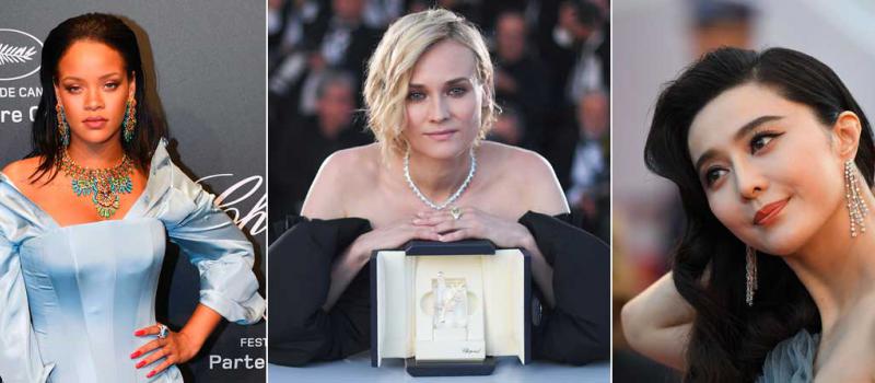 Las joyas no faltaron en el festival de Cannes. Fotos: Agencias