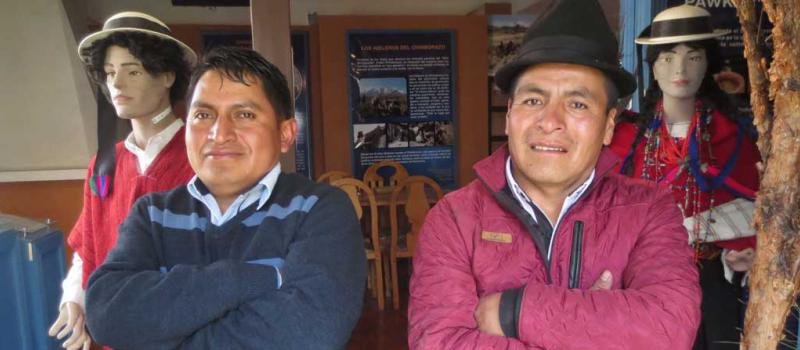 Olmedo Cayambe y Luis Acán lideran esta iniciativa turística comunitaria, ubicada en Chimborazo. Foto: Cristina Márquez / LÍDERES