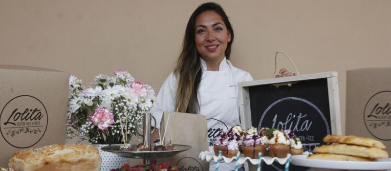 María Grazia Borja es la propietaria de  Lolita Pastry Gluten Free. Su centro de operaciones está en el norte de Quito, cerca al parque metropolitano Guangüiltagua. Fotos: Vicente Costales / LÍDERES