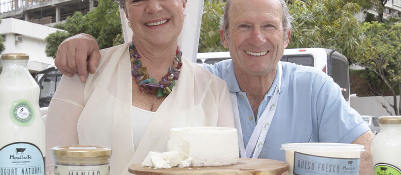 María Eugenia Espinosa y Jorge Da Silva están al frente de esta empresa que elabora queso, mantequilla, manjar y yogurt. Foto: Mario Faustos / LÍDERES