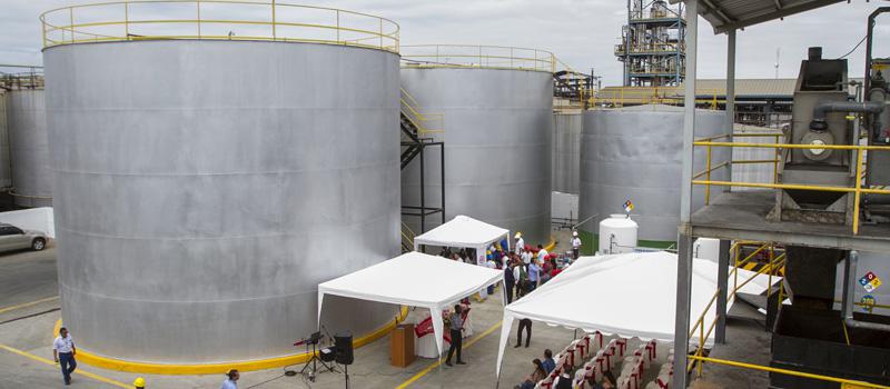 La nueva Planta de Tratamiento y Recuperación de Aguas Residuales tiene una capacidad diaria para procesar 499 m3 de aguas de la fábrica. Foto: Enrique Pesantes / LÍDERES