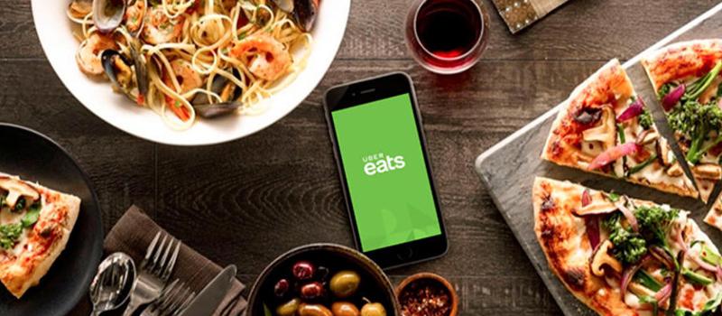 Uber Eats permite realizar pedidos de comida a domicilio a través de su aplicación móvil en Quito y Guayaquil. Foto: cortesía  Uber Eats