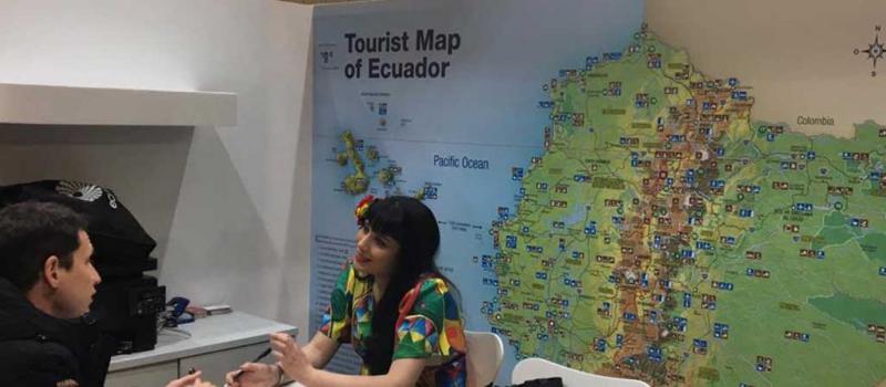 Ecuador participa en el World Travel Market de Londres. Foto: Tomada de la cuenta Twitter @TurismoEc