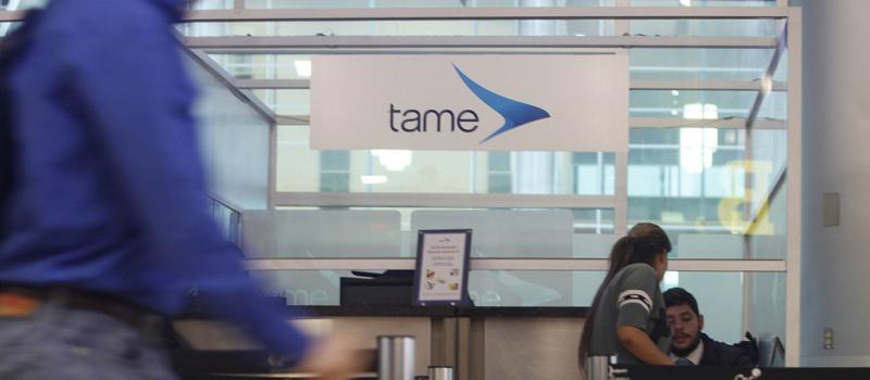 Punto de venta de Tame en el aeropuerto Mariscal Sucre, en Tababela, en Quito. Foto: Archivo / EL COMERCIO