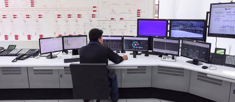 La central hidroeléctrica Coca Codo Sinclair tiene ocho unidades de generación que le permiten alcanzar una potencia máxima de 1 500 megavatios. Esta es la más grande del país. Foto: Julio Estrella / Archivo LÍDERES