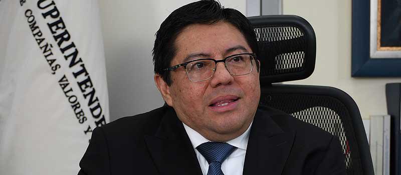 Víctor Anchundia, superintendente de Compañías. Foto: cortesía Superintendencia de Compañías