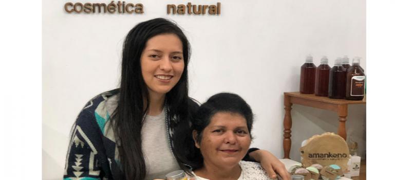 Cristina Castro y Margot Montero son las propietarias del negocio de cosméticos naturales Amankeno, que está ubicado en Santo Domingo. Foto: Cortesía Amankeno para LÍDERES