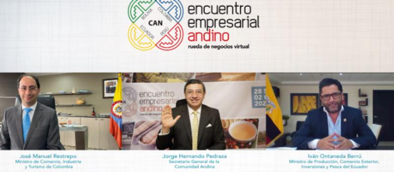 El IX Encuentro Empresarial Andino se efectúa por primera vez de manera virtual. Foto de la página www.comunidadandina.org/
