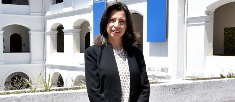 La rectora de la UISEK, Nadia Rodríguez, anunció el inicio de clases la semana pasada. Foto: cortesía UISEK