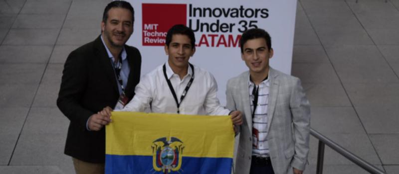 Roger Romero, Aminael Sánchez y Brandon Jaramillo,  fundadores de la firma de biotecnología SilicoChem. Foto de la cuenta de Facebook SilicoChem