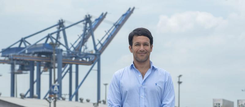 Sergio Murillo, presidente de la Aso. de Terminales Portuarios Privados del Ecuador (Asotep). Fotos: Enrique Pesantes / LÍDERES