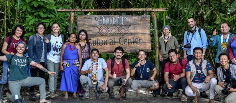 10 familias son parte del emprendimiento amazónico Shuar Cultural Center, que funciona en el cantón Joya de los Sachas. Foto: Cortesía WWF