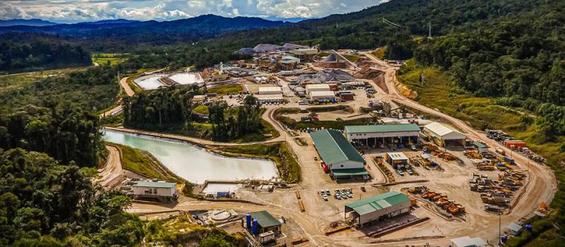 La producción de oro y concentrado de cobre en Mirador y Fruta del Norte (foto) aumentará el próximo año, debido a las inversiones de las empresas Lundin Gold y Ecuacorriente. Foto: Cortesía: Lundin Gold