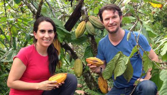 Carla Barbotó y Santiago Peralta son los fundadores de Pacari, la firma ecuatoriana de chocolate premium. Cortesía Pacari