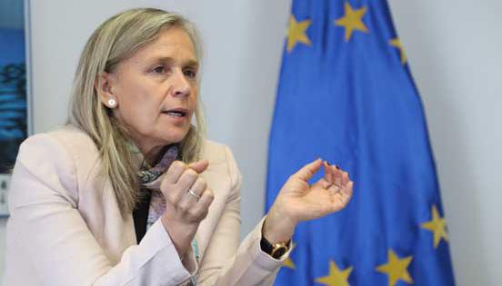 Entrevista con Marianne Van Steen embajadora de la Unión Europea en Ecuador. Foto Diego Pallero / LÍDERES