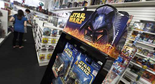 Disney sacó nuevos productos por la nueva película de Star Wars. Foto: AFP
